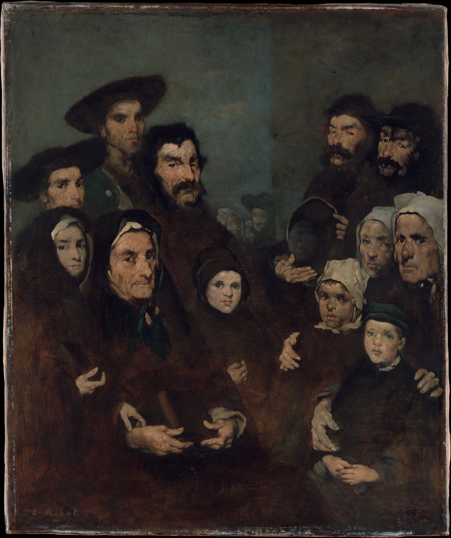 0239Augustin-Théodule Ribot--Breton Fishermen and Their Families0239 - Oil Painting Haven