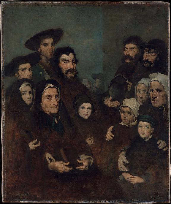 0239Augustin-Théodule Ribot--Breton Fishermen and Their Families0239 - Oil Painting Haven Oil Painting Haven