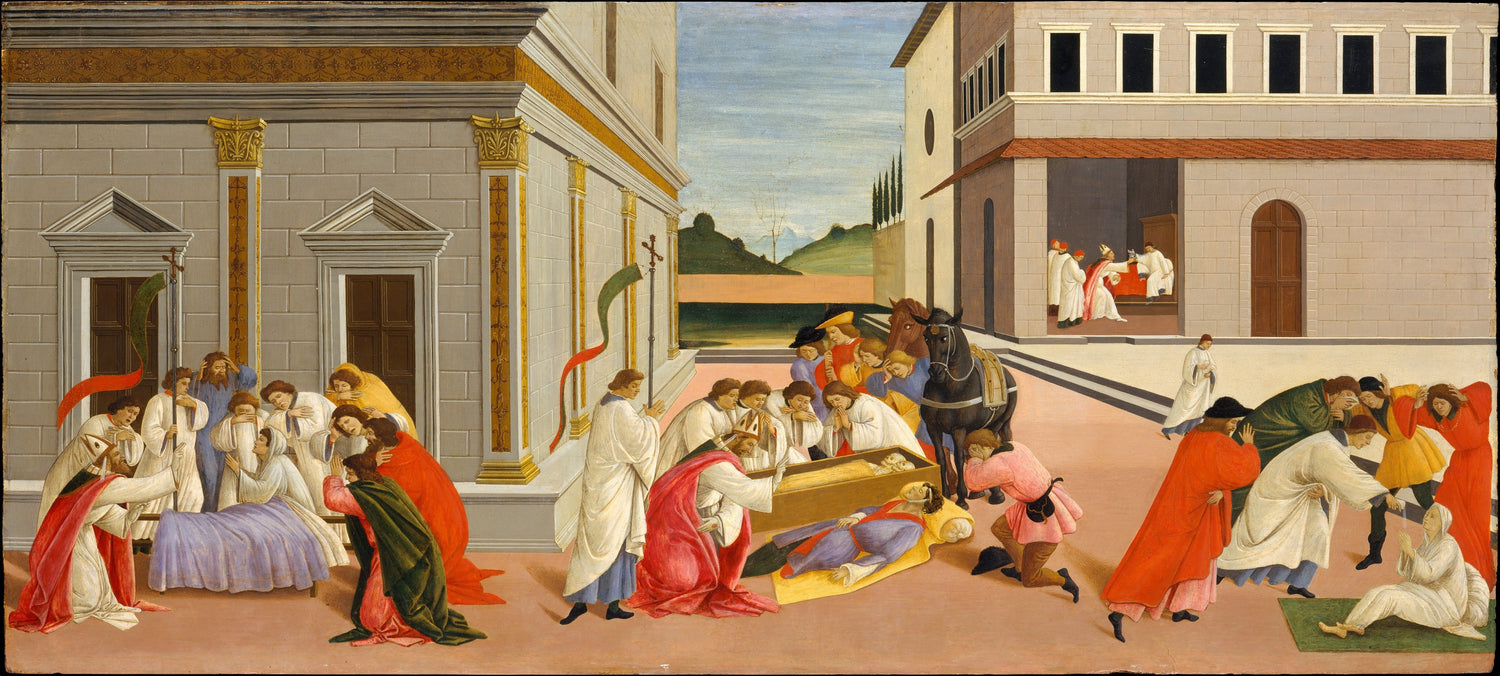 0292Botticelli--Three Miracles of Saint Zenobius0292 - Oil Painting Haven