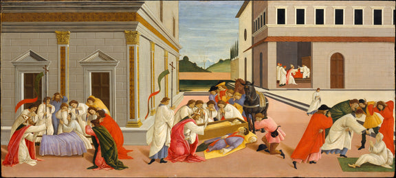 0292Botticelli--Three Miracles of Saint Zenobius0292 - Oil Painting Haven Oil Painting Haven