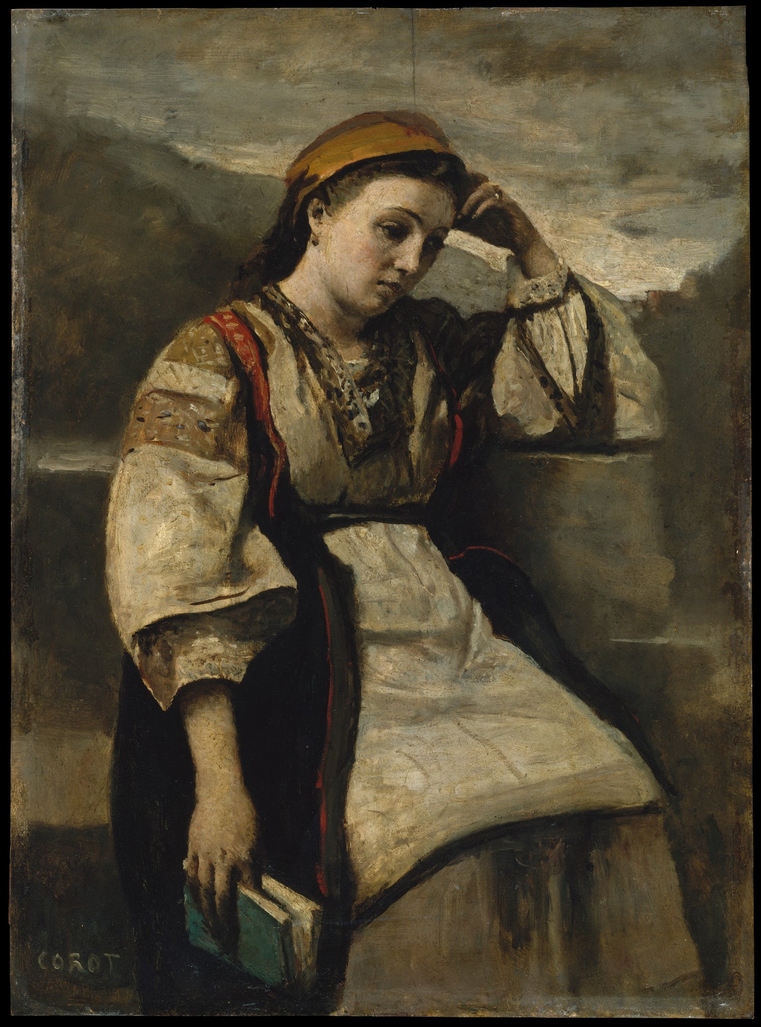 0318Camille Corot--Reverie0318 - Oil Painting Haven