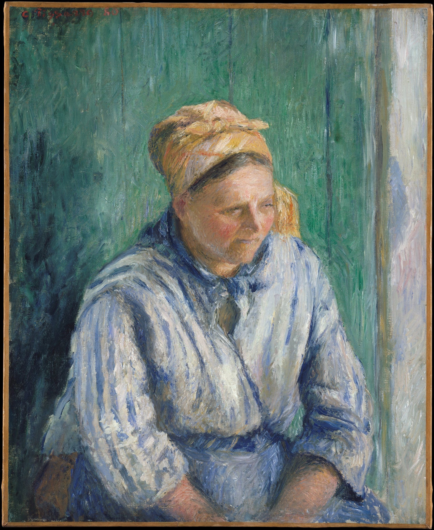 0352Camille Pissarro--Washerwoman, Study0352 - Oil Painting Haven