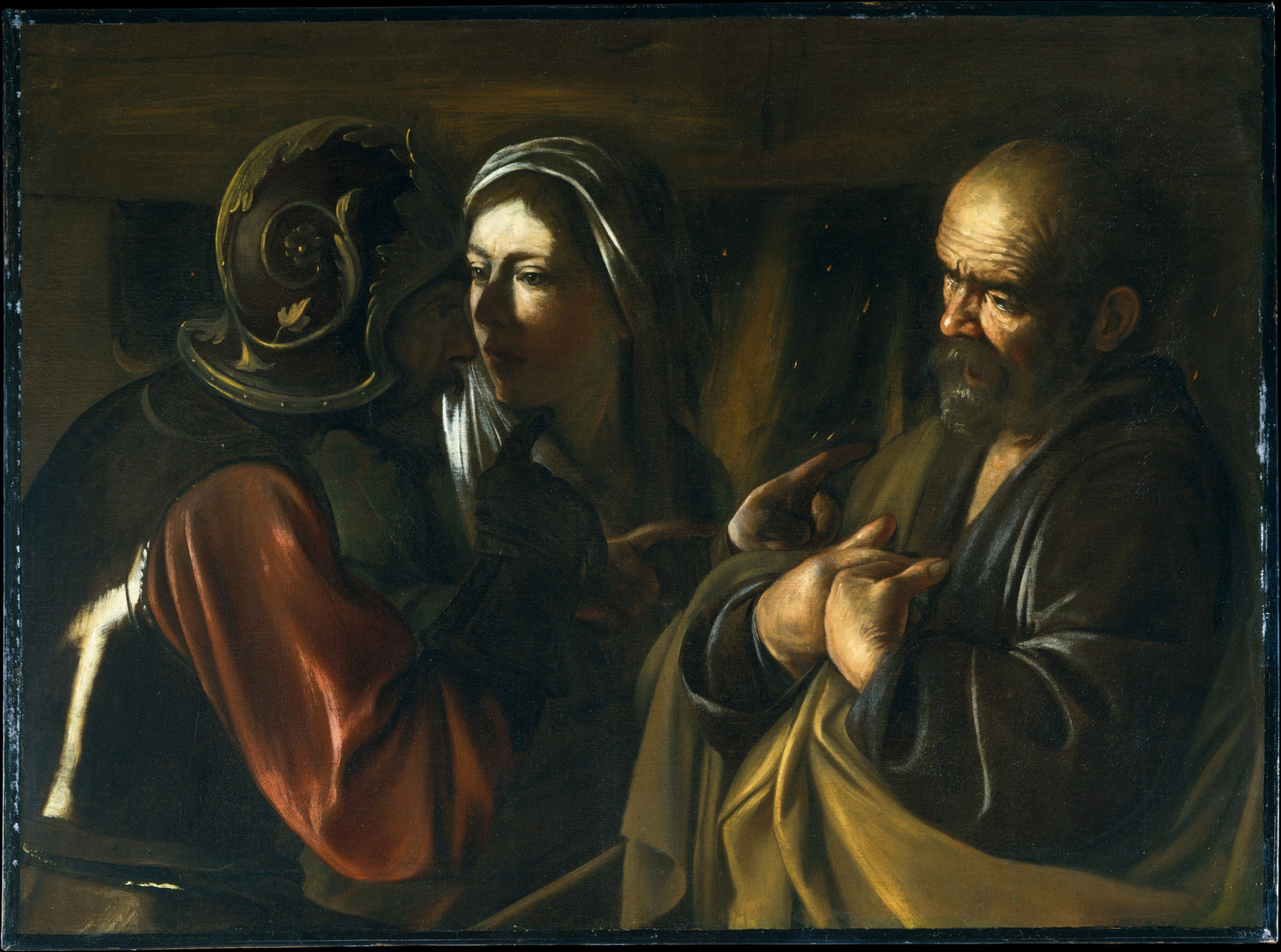 0355Caravaggio--The Denial of Saint Peter0355 - Oil Painting Haven