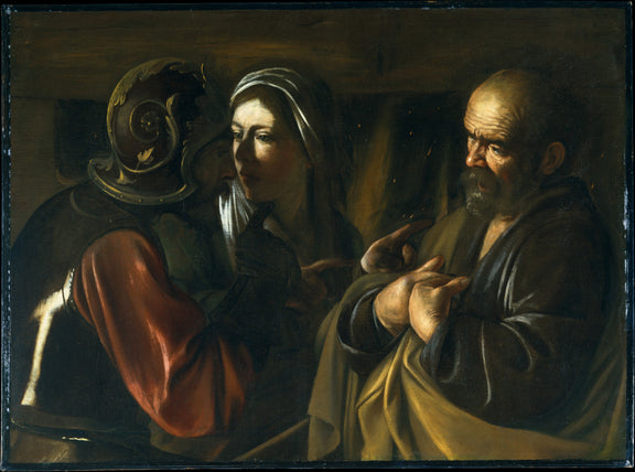 0355Caravaggio--The Denial of Saint Peter0355 - Oil Painting Haven Oil Painting Haven