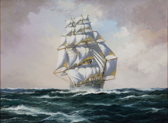 19th century nautical#0045 - Oil Painting Haven Oil Painting Haven