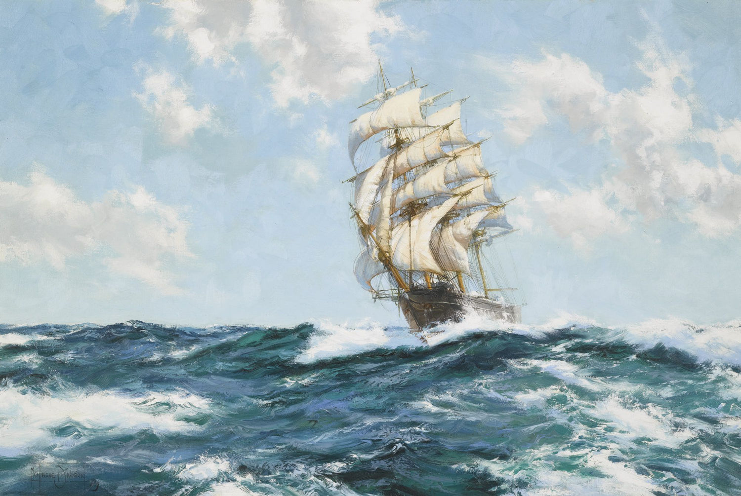 19th century nautical#0049 - Oil Painting Haven