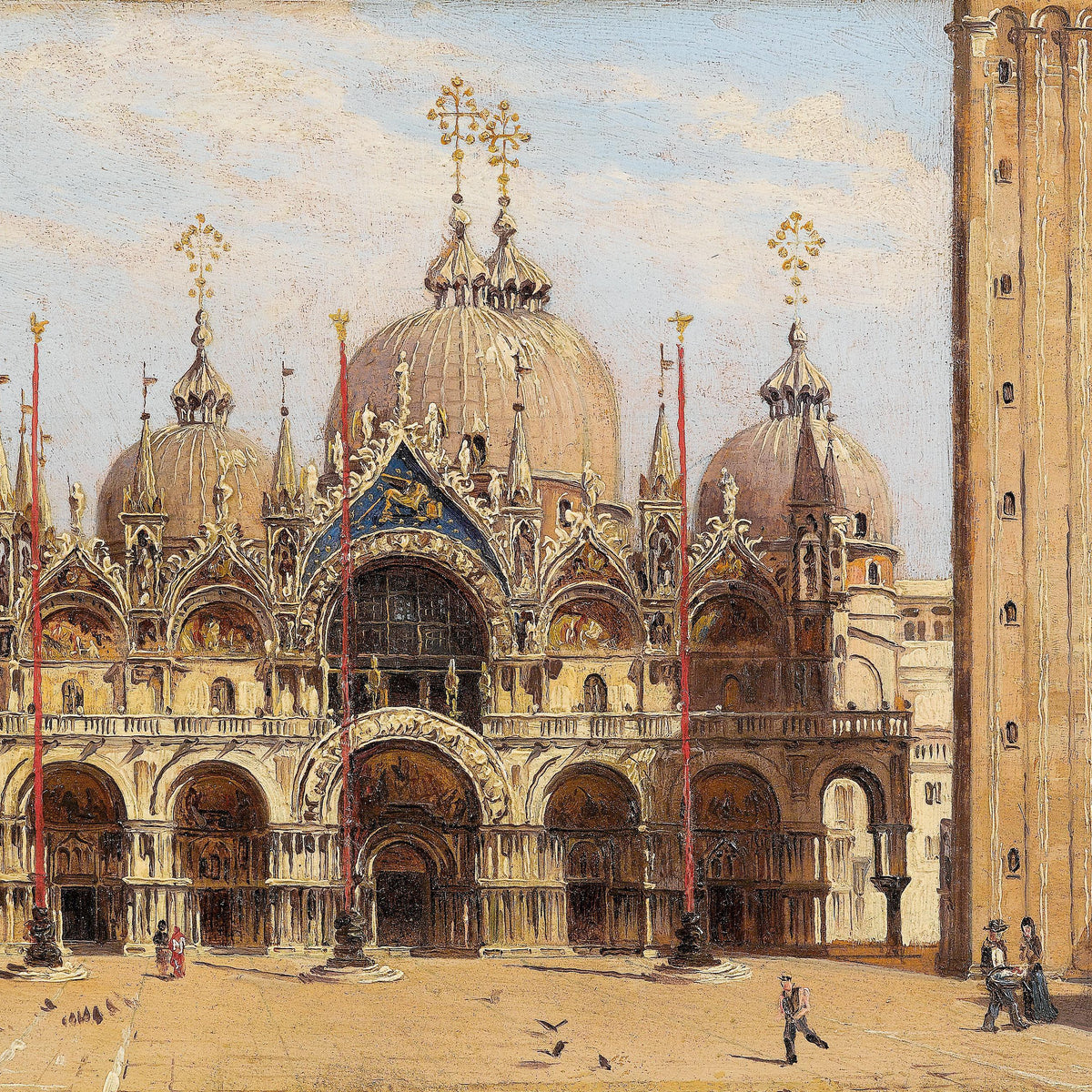 St. Mark’s Basilica, Venice | Hand-Painted Architectural Oil Painting