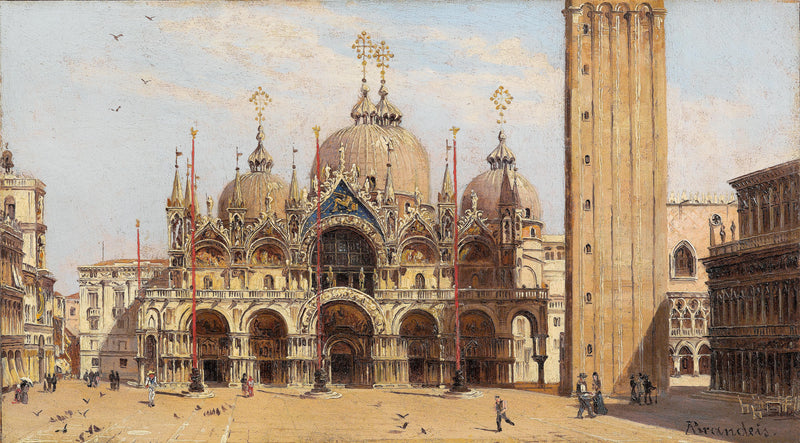 St. Mark’s Basilica, Venice | Hand-Painted Architectural Oil Painting