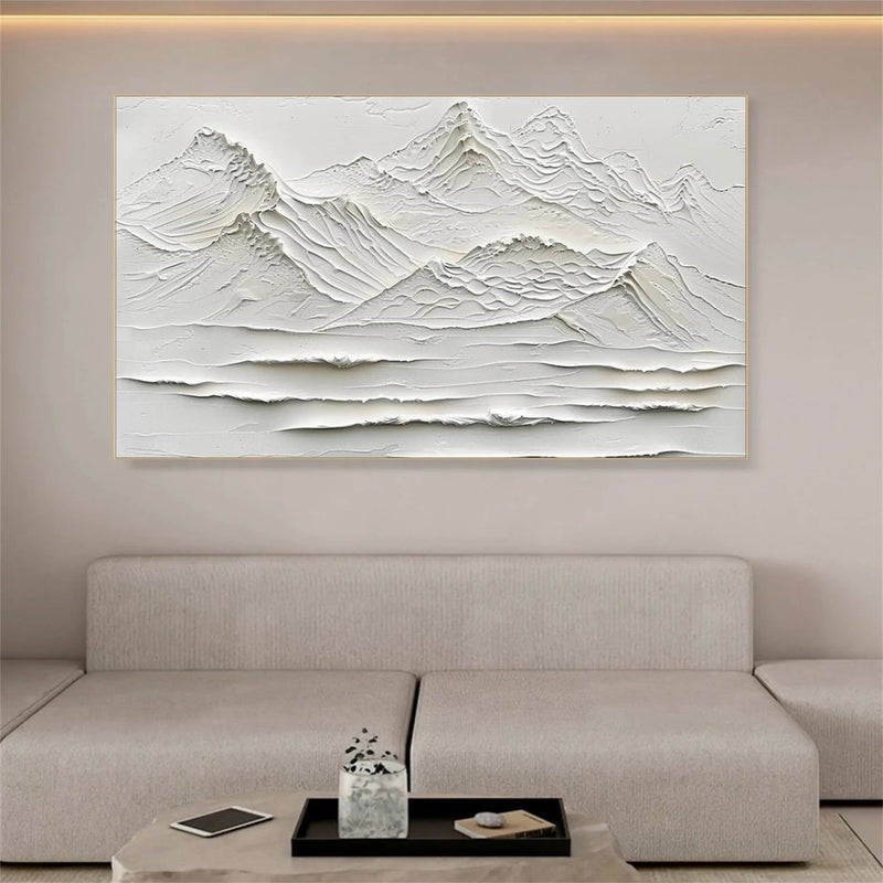 Peinture à l'huile abstraite de paysage - Chemin forestier au clair de lune