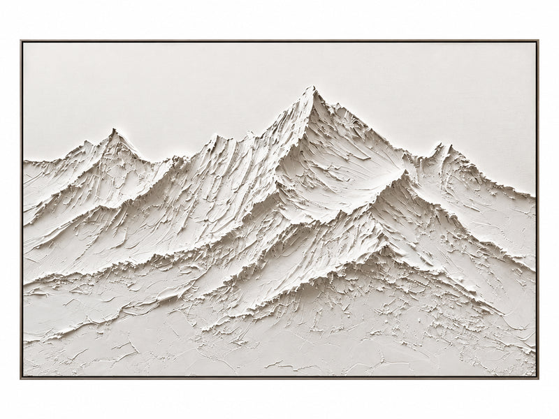 Peinture à l'huile abstraite de paysage - Chemin forestier au clair de lune