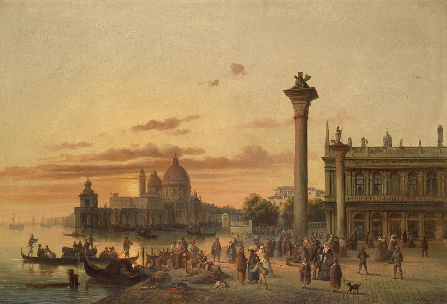 Venice at Sunset | Hand-Painted Cityscape Oil Painting