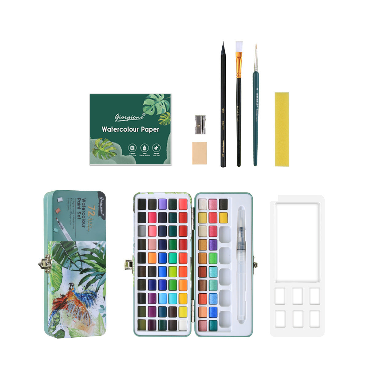 Watercolor paint set - 50/72/90/100/128/168 colors - Oil Painting Haven Oil Painting Haven