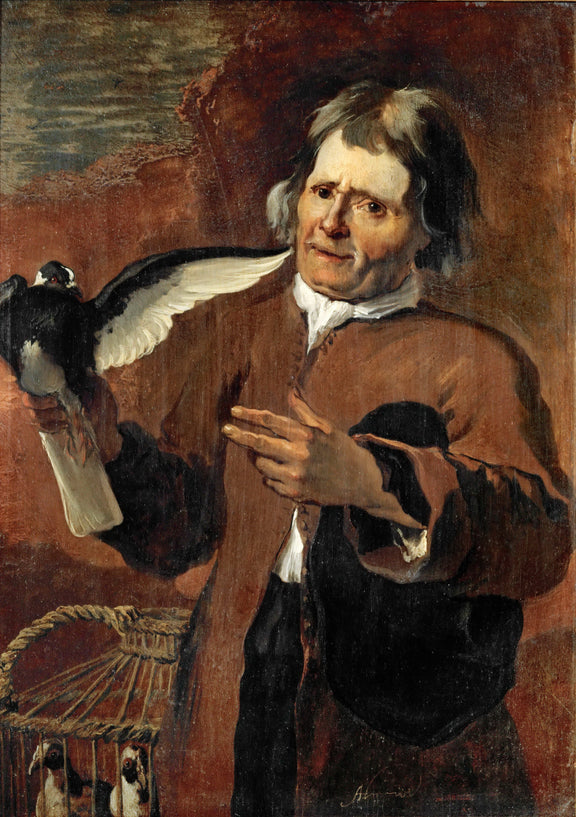 Abraham Hondius (c. 1625-1691) -- The Pigeon-Seller - Oil Painting Haven Oil Painting Haven