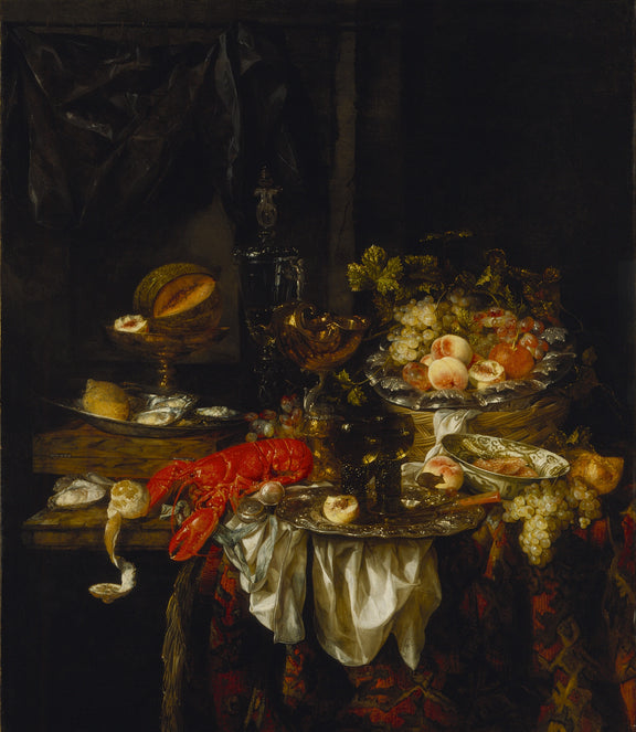 Abraham van Beyeren - Banquet Still Life - Oil Painting Haven Oil Painting Haven