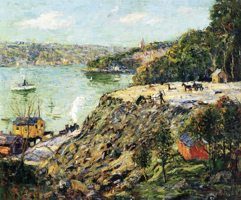 Across the River, New York, 1910 - Oil Painting Haven