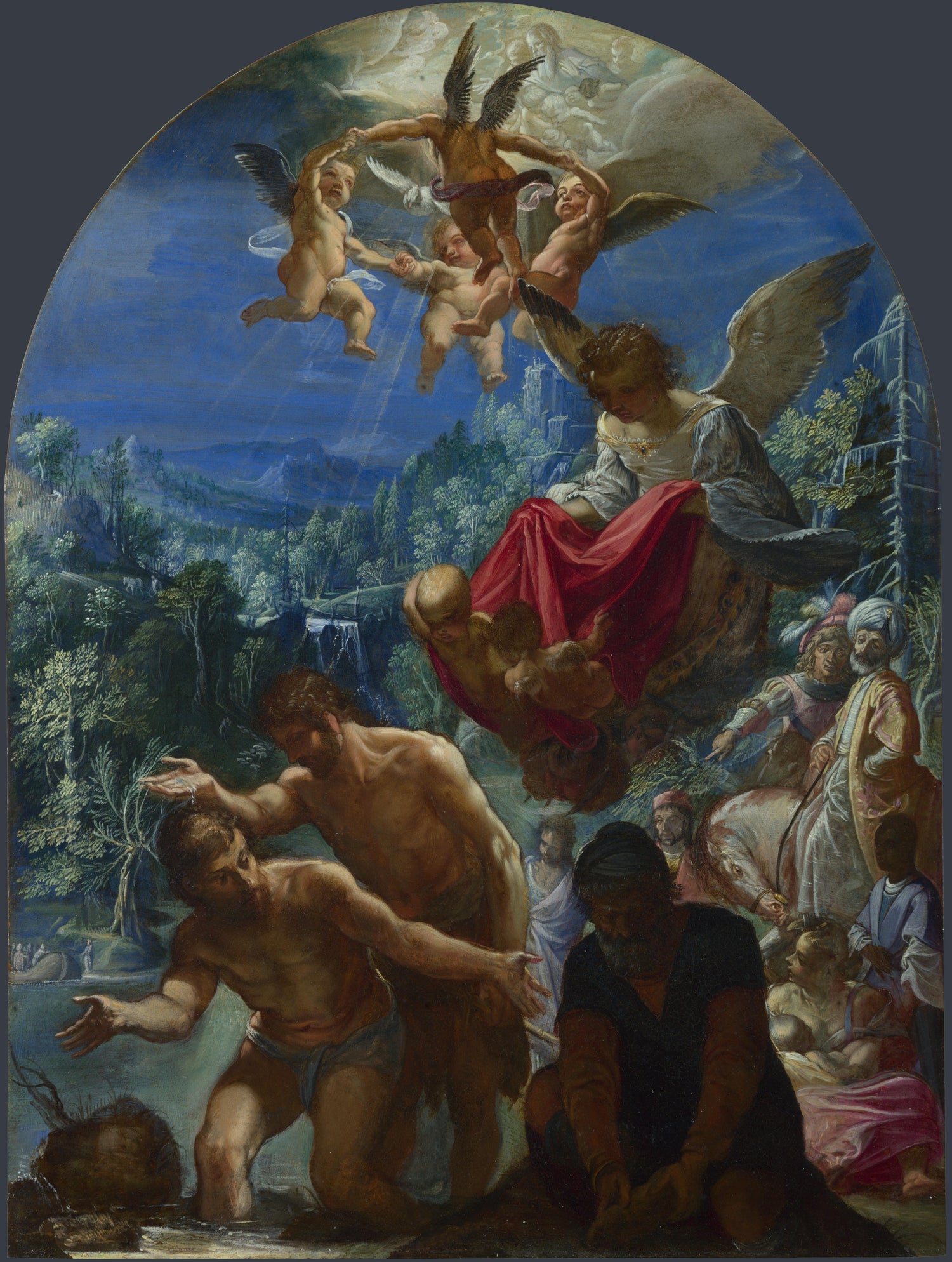 Adam Elsheimer - The Baptism of Christ - Oil Painting Haven