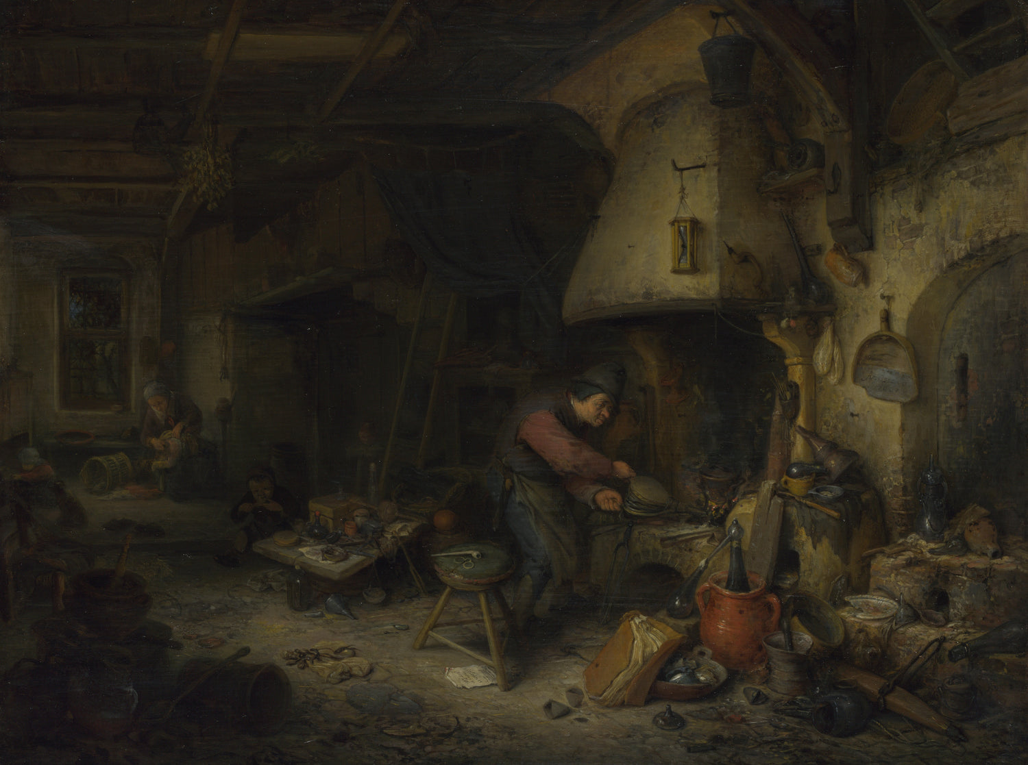 Adriaen van Ostade - An Alchemist - Oil Painting Haven