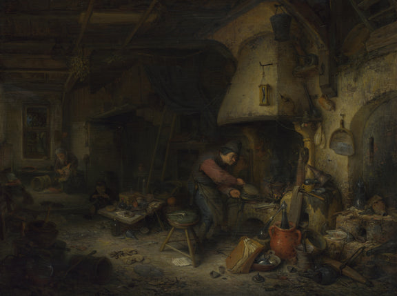 Adriaen van Ostade - An Alchemist - Oil Painting Haven Oil Painting Haven