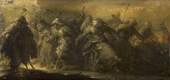 Adriaen van de Venne - Dancing Beggars - Oil Painting Haven Oil Painting Haven