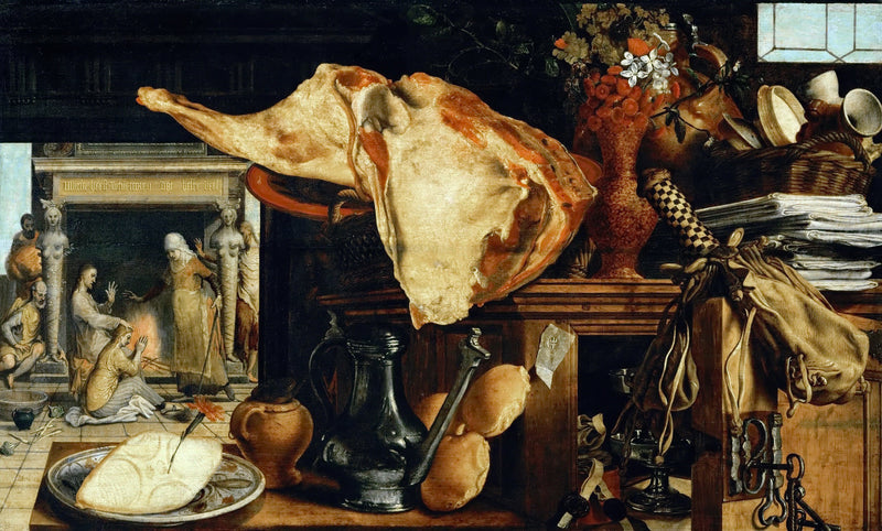 Aertsen,Pieter -- Vanitas. Still-life - Oil Painting Haven Oil Painting Haven