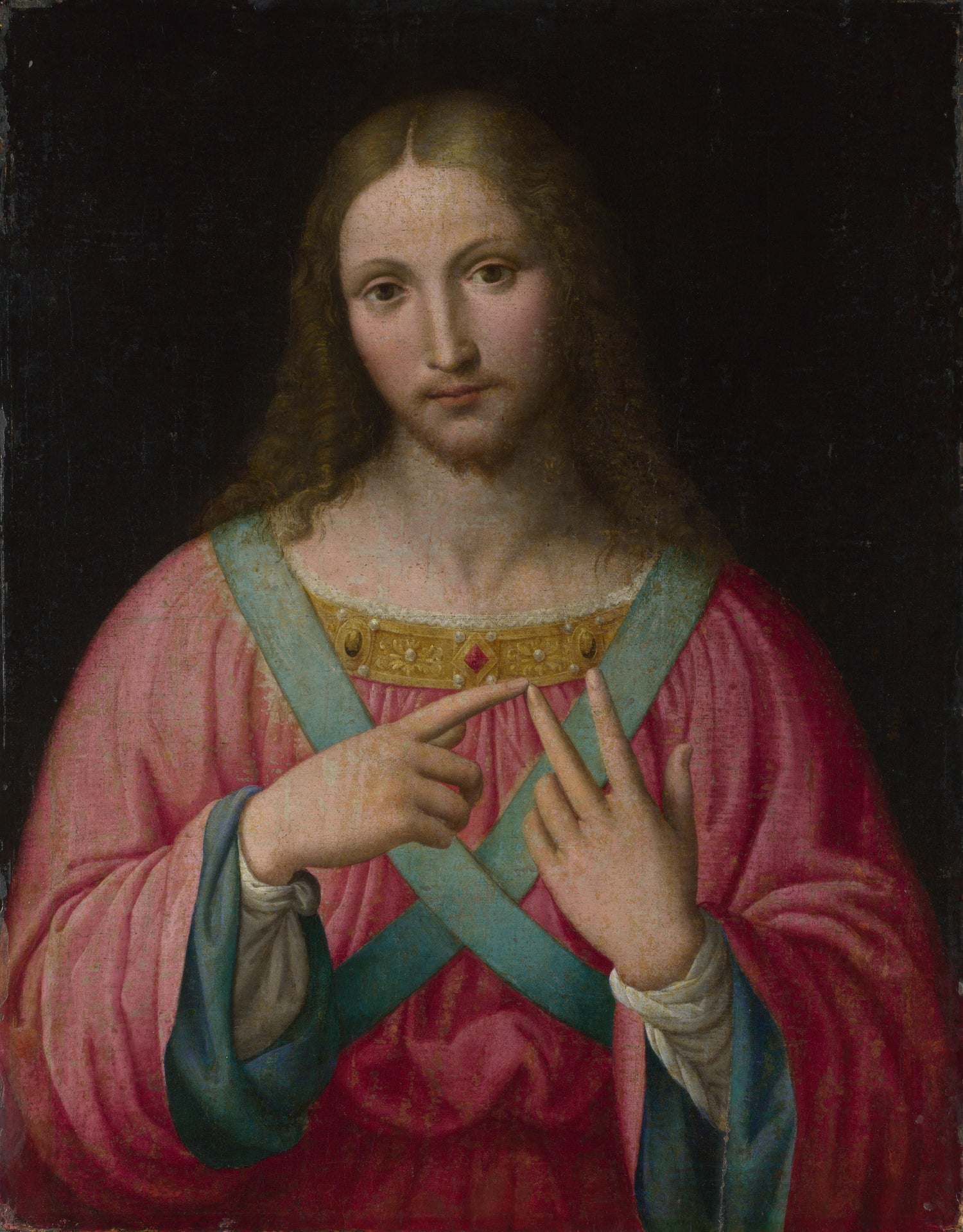 After Bernardino Luini - Christ - Oil Painting Haven