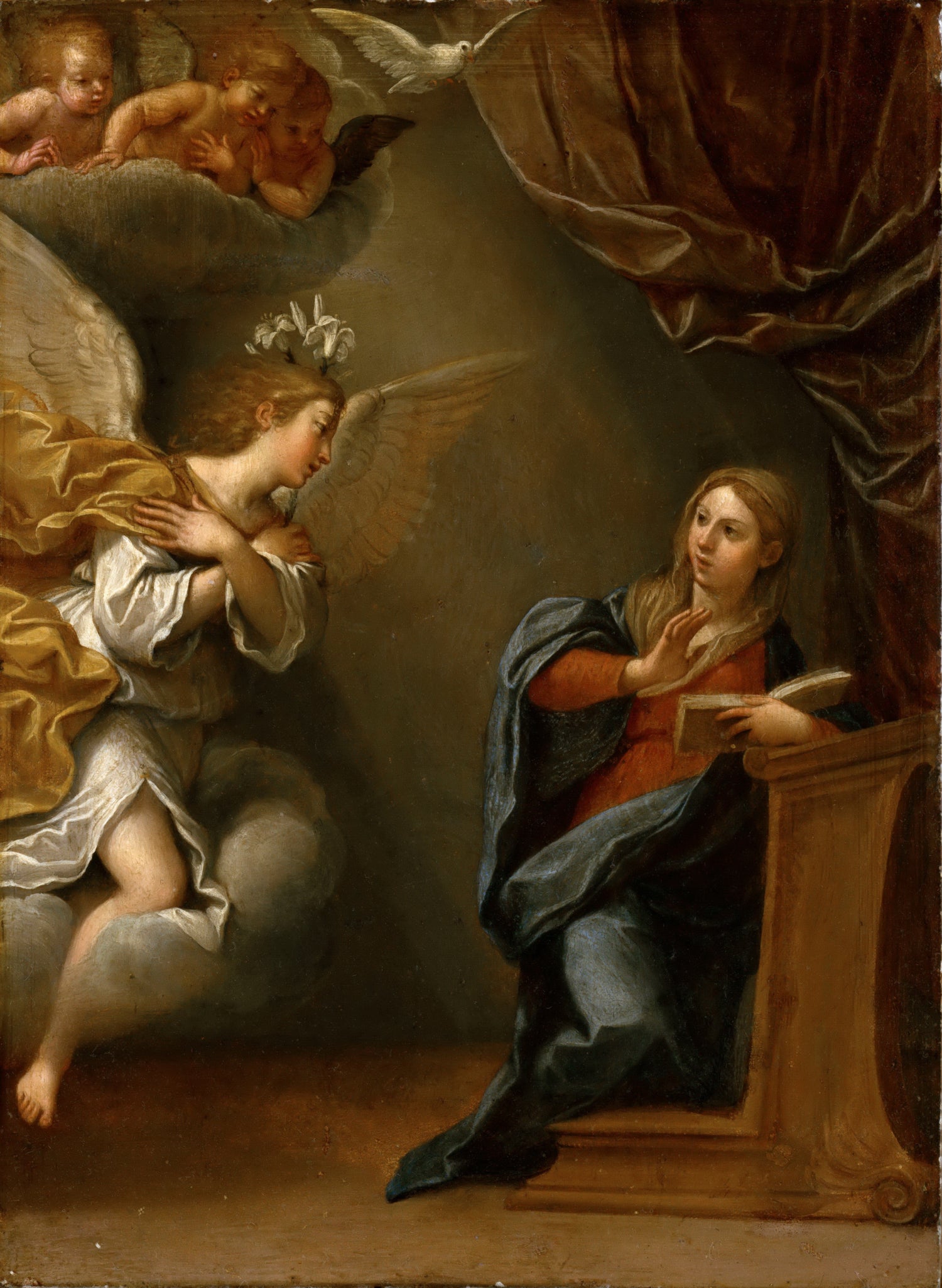 Albani, Francesco -- Annunciation - Oil Painting Haven