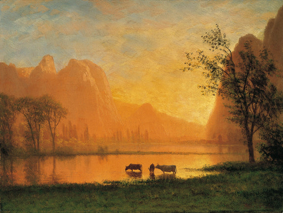 Albert_Bierstadt_-_Sundown_at_Yosemite - Oil Painting Haven Oil Painting Haven