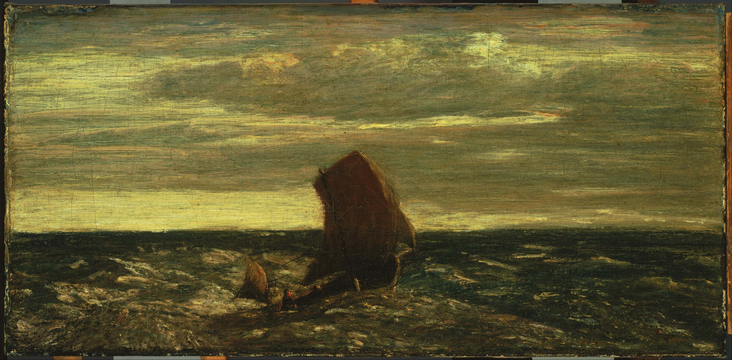 Albert Pinkham Ryder (1847–1917)-Homeward Bound - Oil Painting Haven