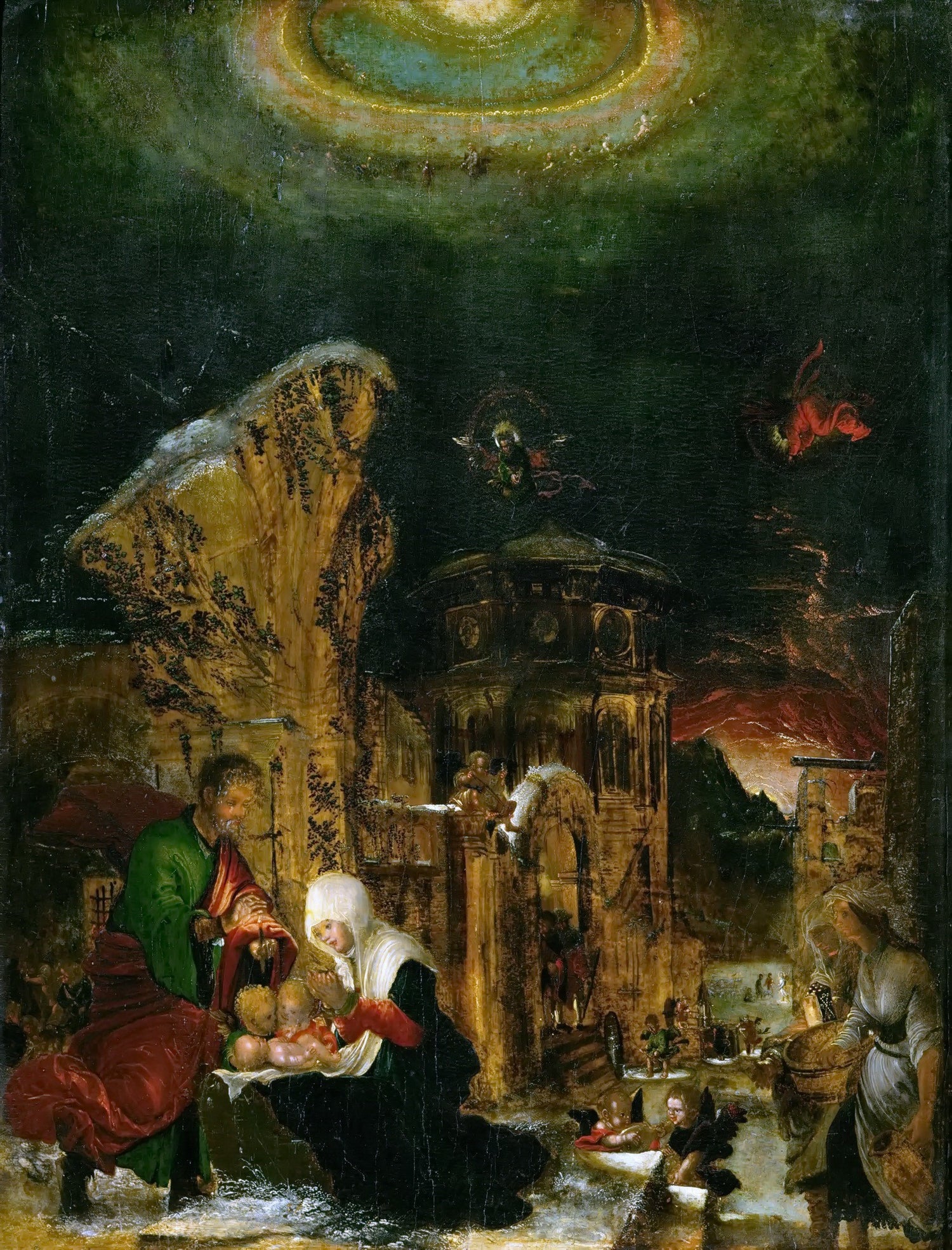 Albrecht Altdorfer -- Holy Night - Oil Painting Haven