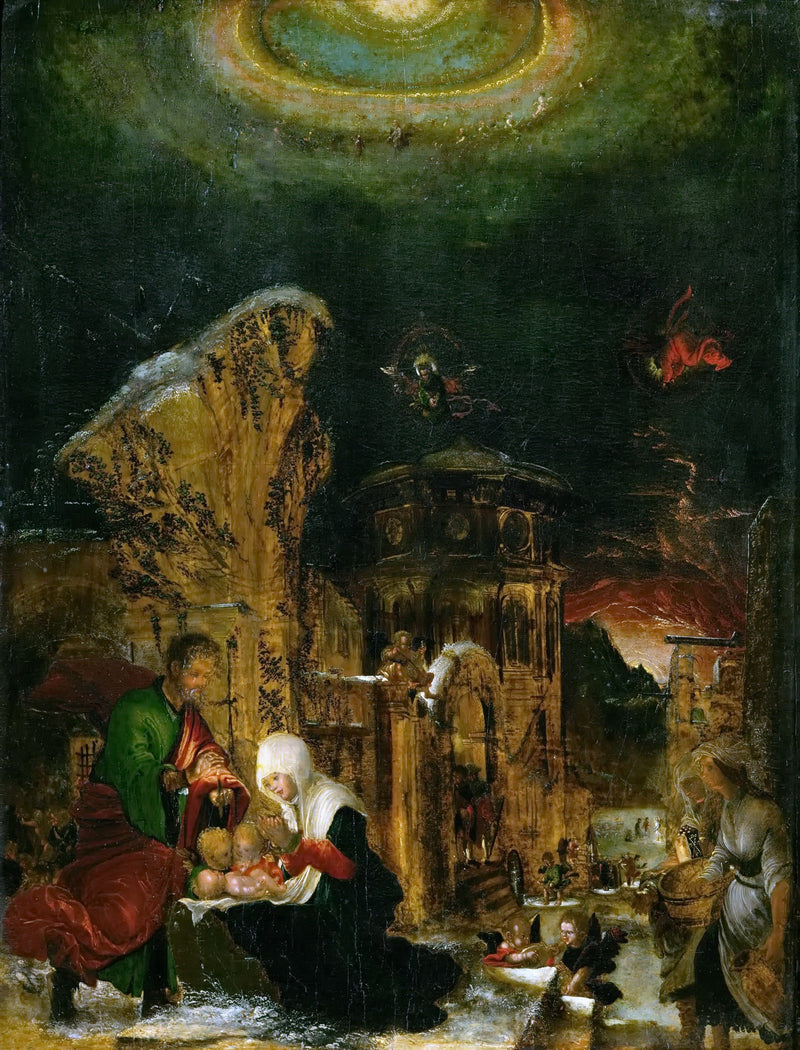 Albrecht Altdorfer -- Holy Night - Oil Painting Haven Oil Painting Haven