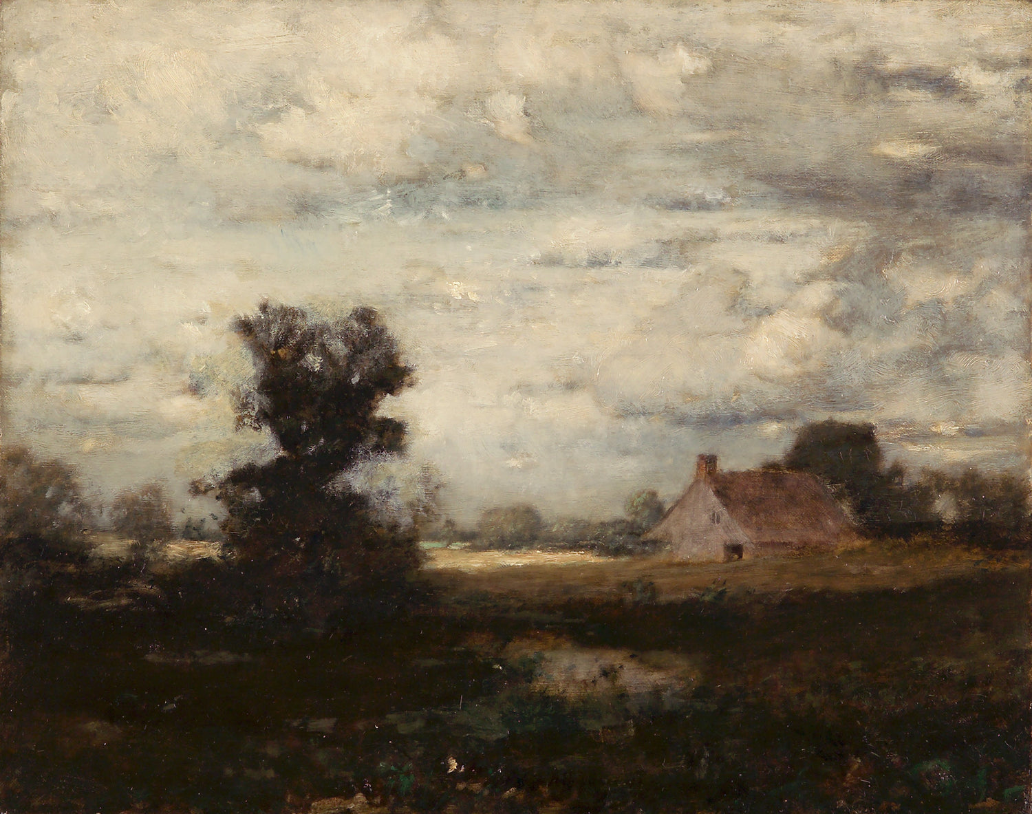 Alexander Helwig Wyant - Home Farm - Oil Painting Haven