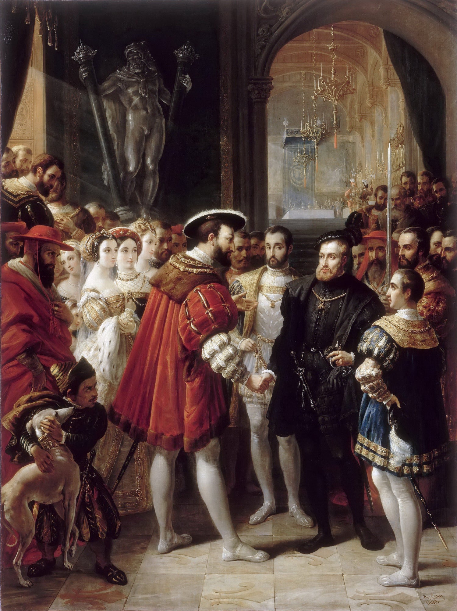 Alexandre Marie Colin -- Charles V - Oil Painting Haven