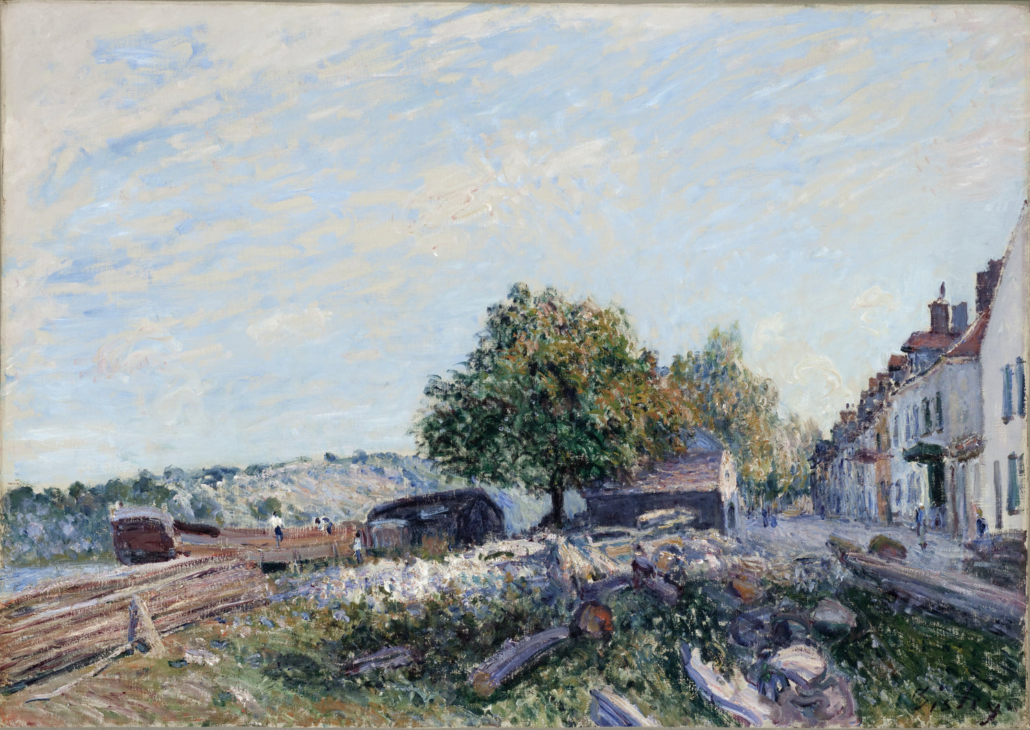 Alfred Sisley - Saint Mammes-Morning - Oil Painting Haven