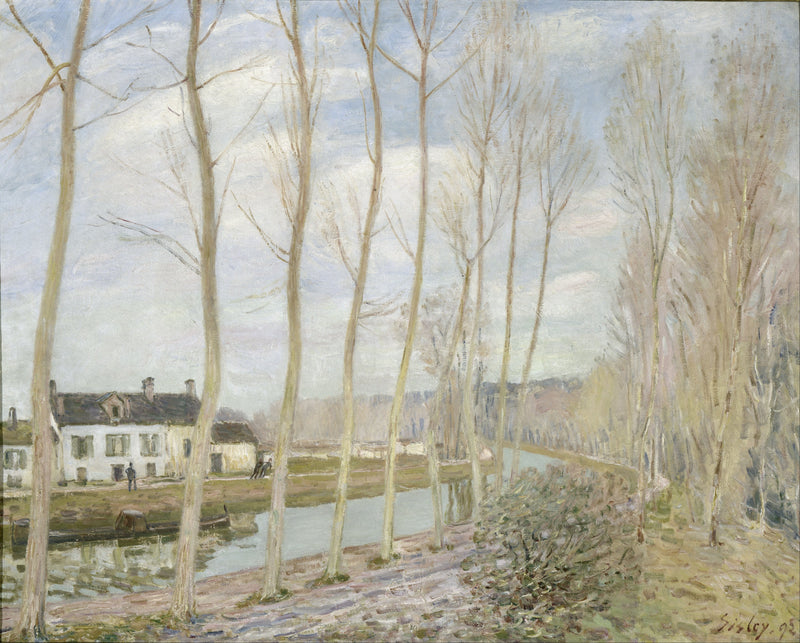 Alfred_Sisley_-_The_Loing's_Canal - Oil Painting Haven Oil Painting Haven