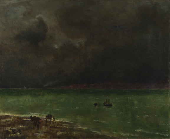 Alfred Stevens - Storm at Honfleur - Oil Painting Haven Oil Painting Haven