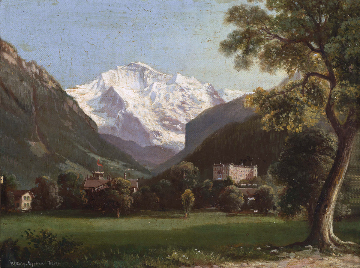 Landschaftsölgemälde - Alpenlandschaft Ölgemälde