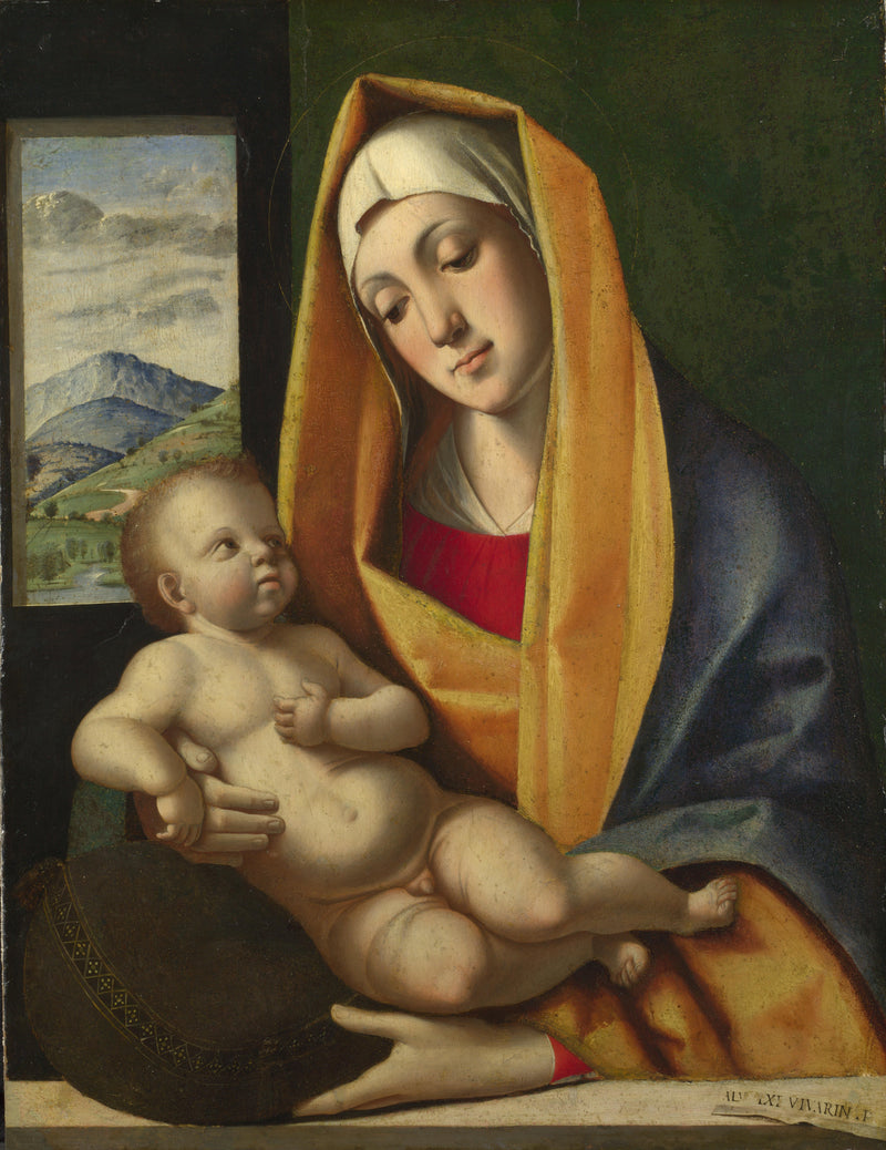 Alvise Vivarini - The Virgin and Child - Oil Painting Haven Oil Painting Haven