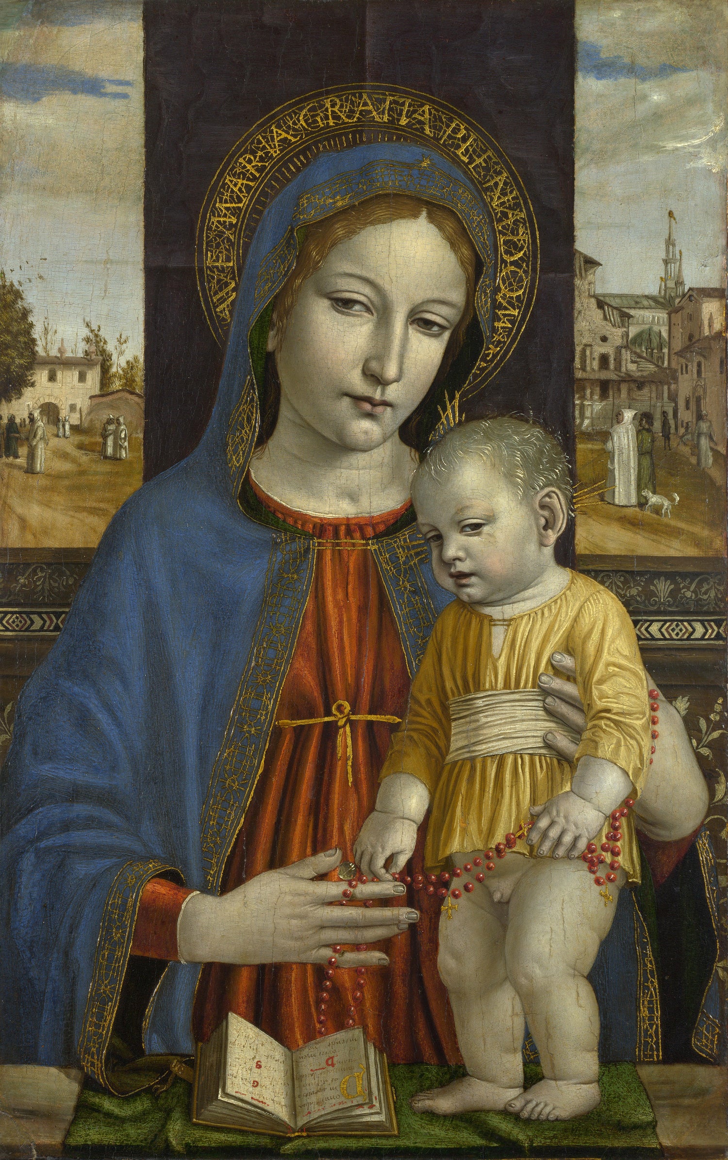 Ambrogio Bergognone - The Virgin and Child - Oil Painting Haven