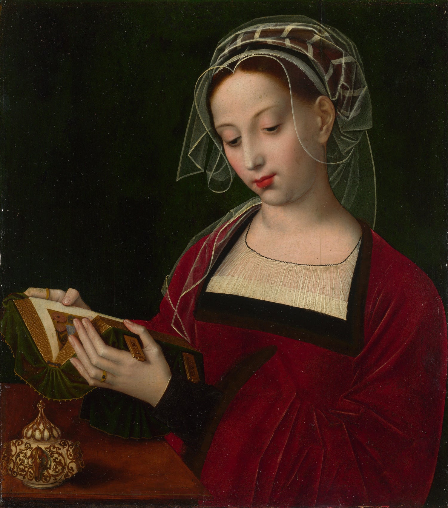 Ambrosius Benson - The Magdalen Reading - Oil Painting Haven