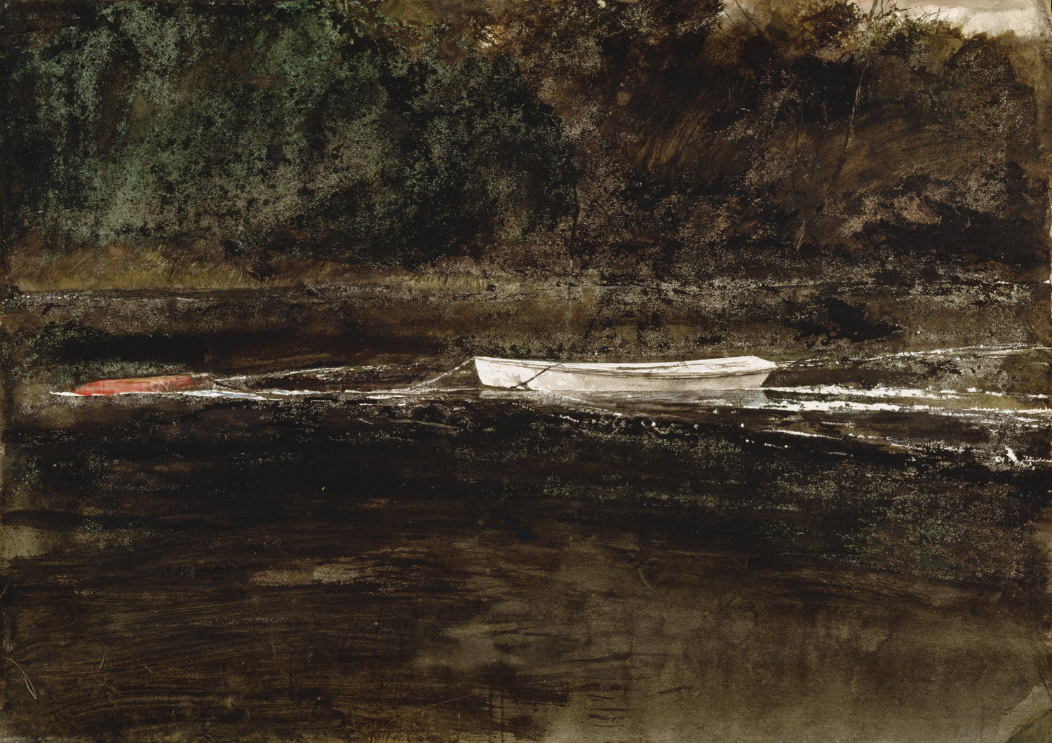 Andrew Wyeth - Mooring Stump, 1962 - Oil Painting Haven