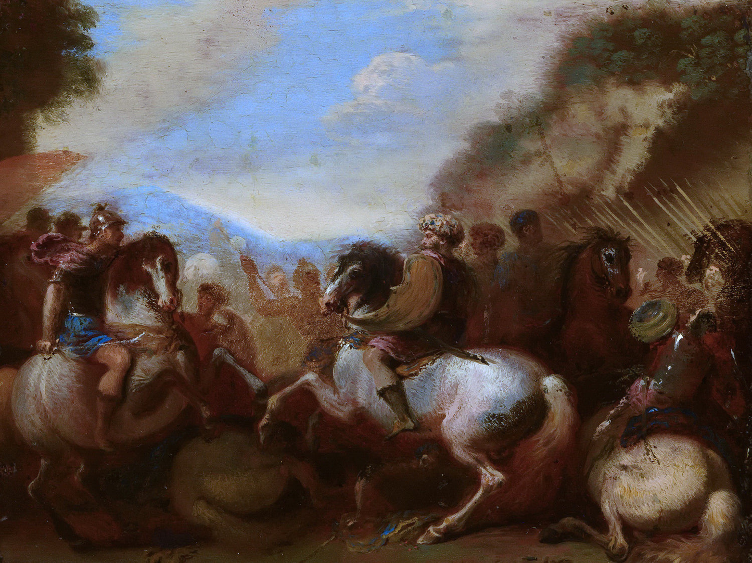 Anonymous (Italy) - Battle Scene - Oil Painting Haven