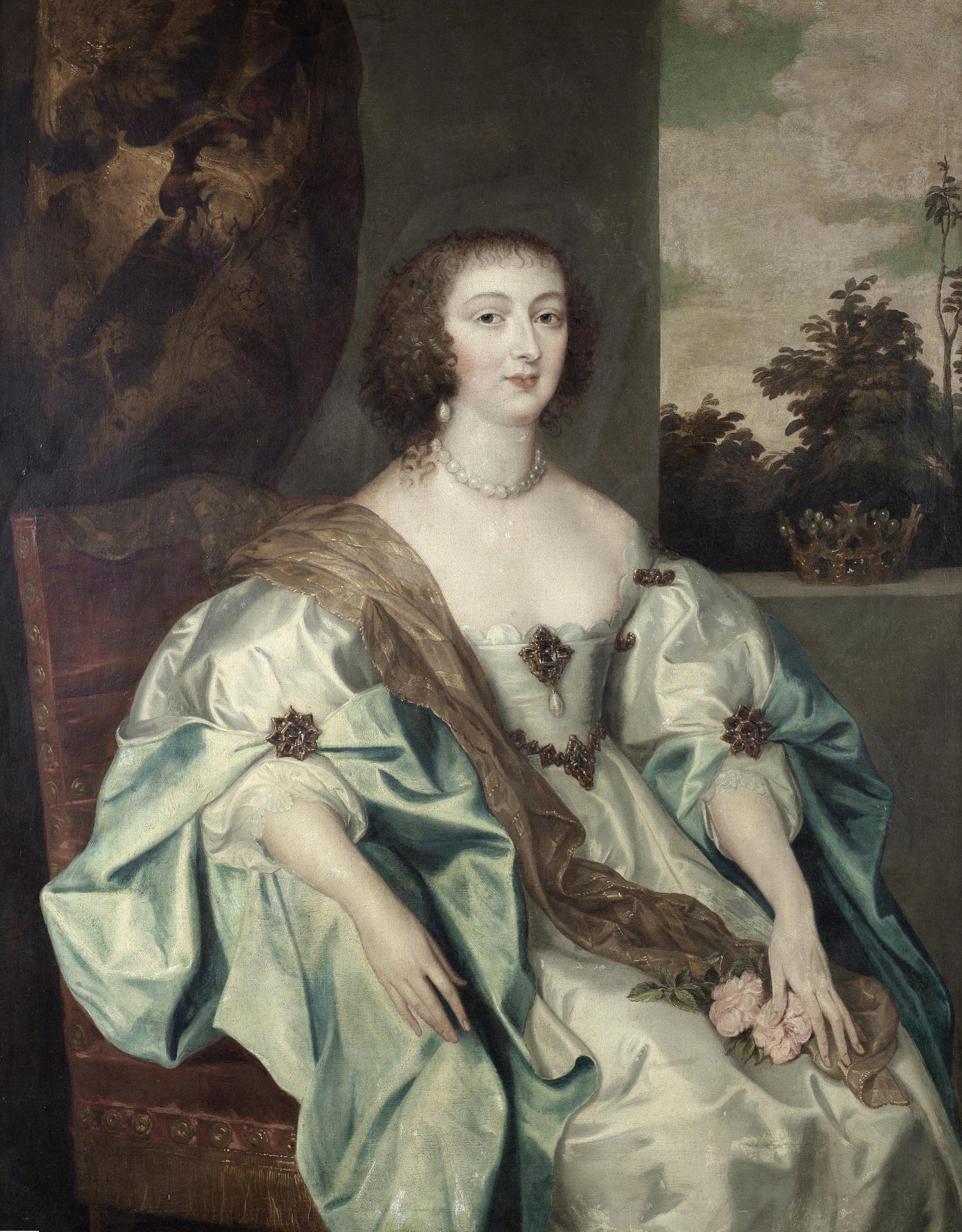 Anthony van Dyck-Portrait of a lady - Oil Painting Haven