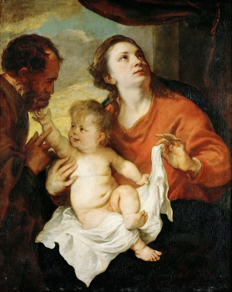 Anthony van Dyck -- Holy Family - Oil Painting Haven Oil Painting Haven