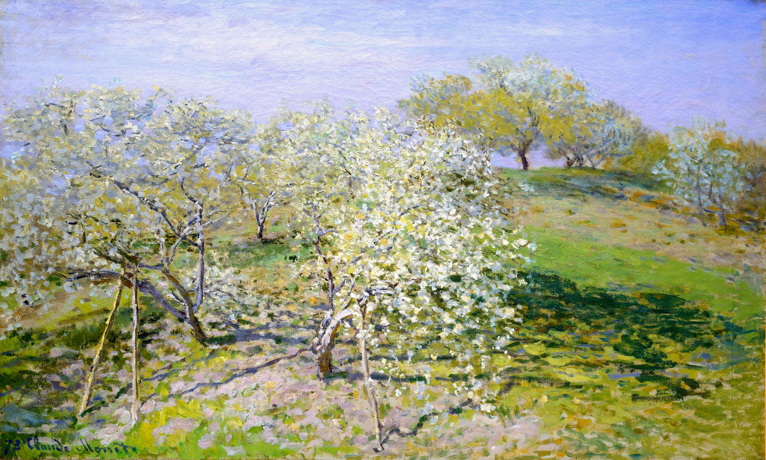 Apple Trees in Bloom, 1873 - Oil Painting Haven