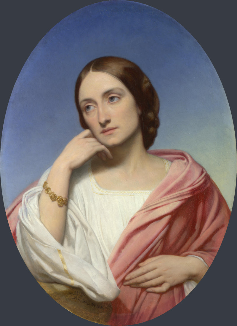 Ary Scheffer - Mrs Robert Hollond - Oil Painting Haven Oil Painting Haven