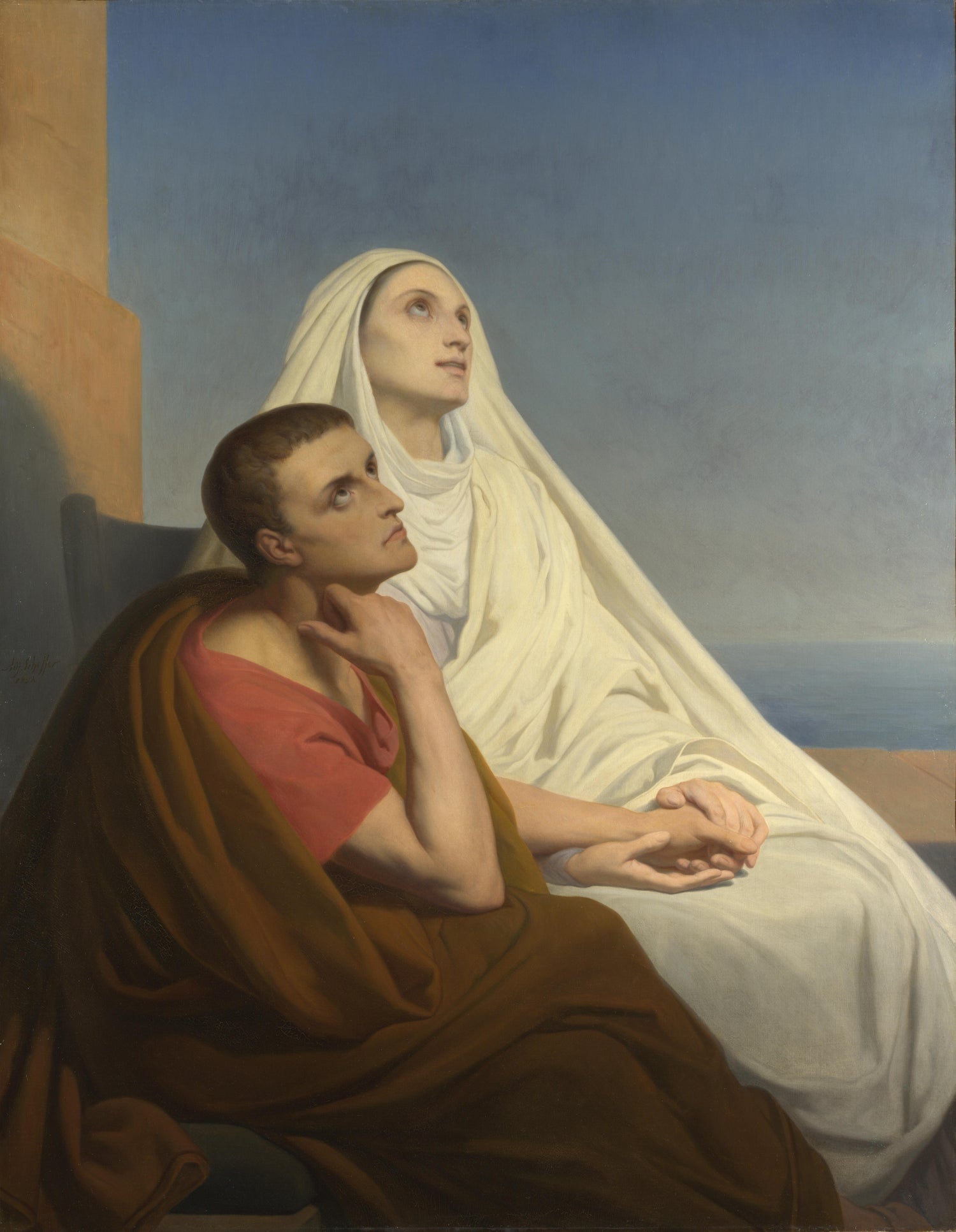 Ary Scheffer - Saints Augustine and Monica - Oil Painting Haven