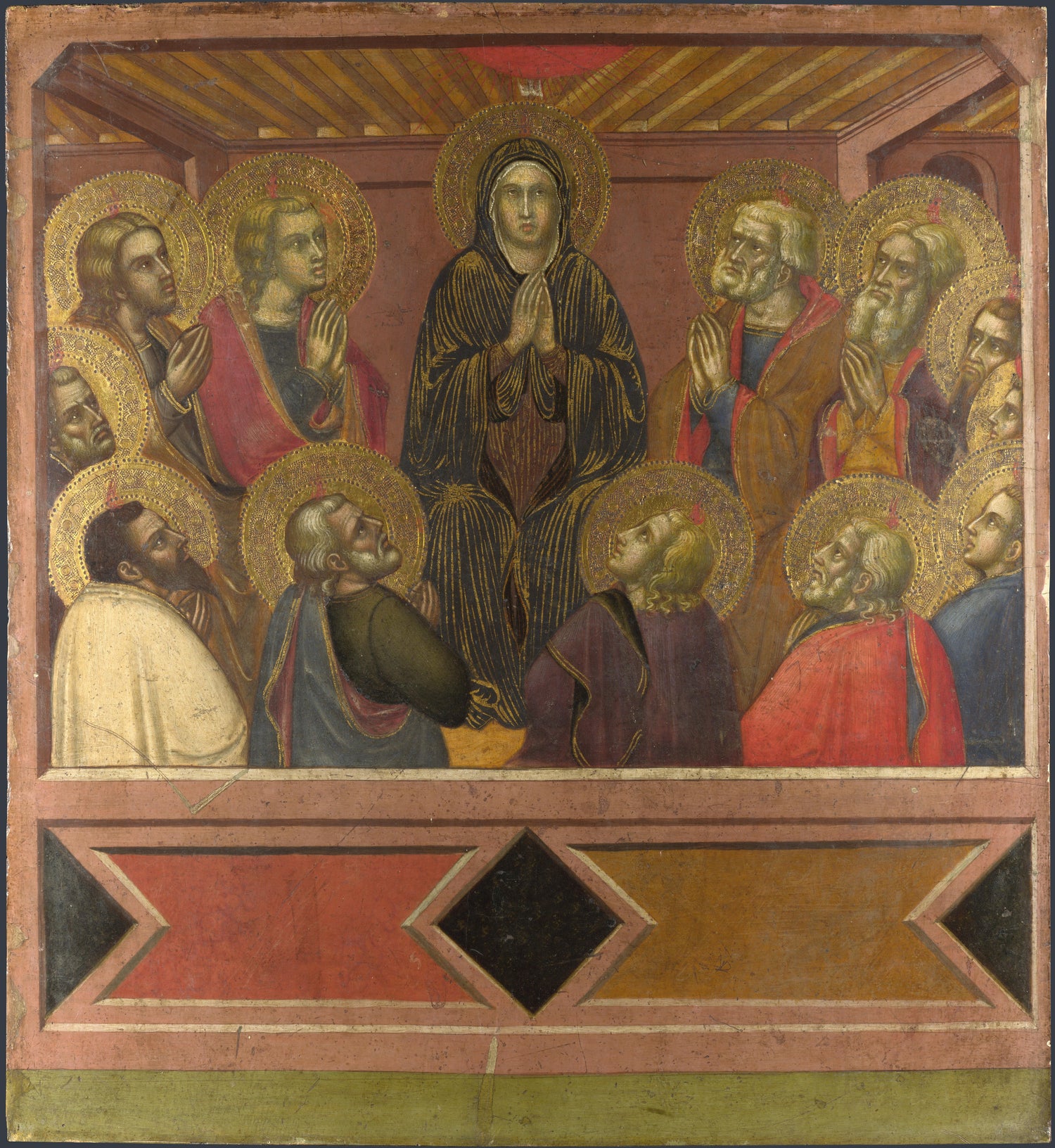 Barnaba da Modena - Pentecost - Oil Painting Haven