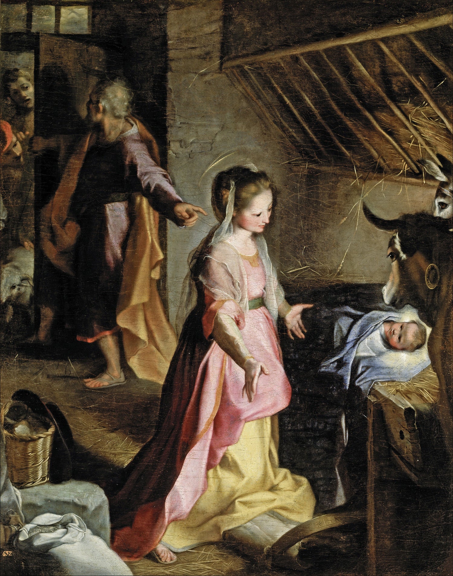 Barocci, Federico-El Nacimiento-134 cm x 105 cm - Oil Painting Haven