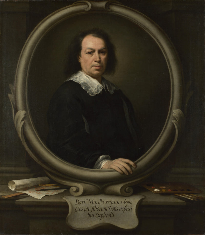 Bartolom+¬ Esteban Murillo - Self Portrait - Oil Painting Haven Oil Painting Haven