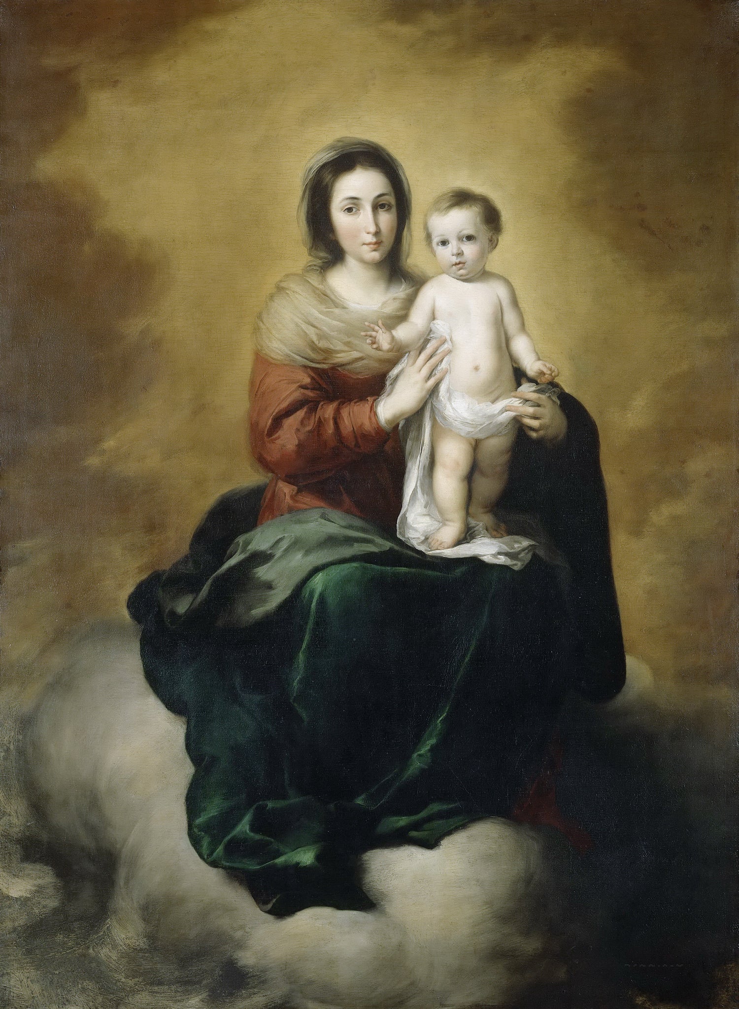 Bartolome Esteban Murillo - Madonna and Child - Oil Painting Haven